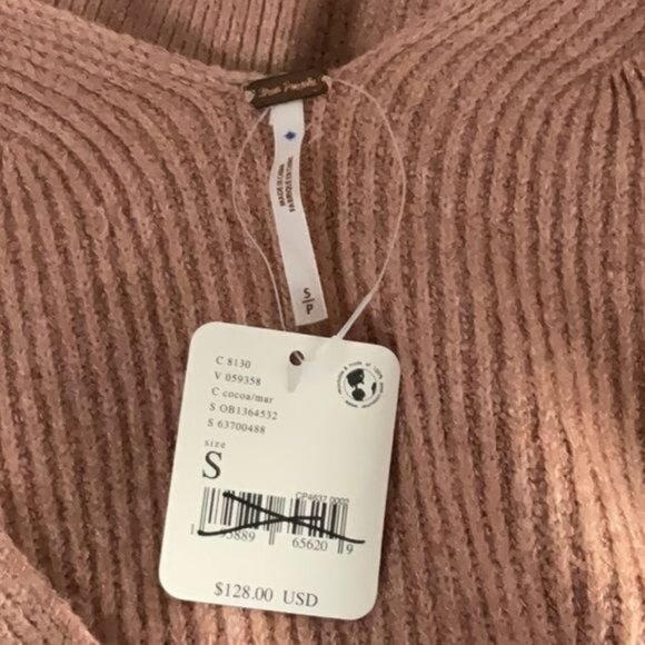 Free People Sienna Wrap Dress in Cocoa Size Small NWT - Picture 12 of 15